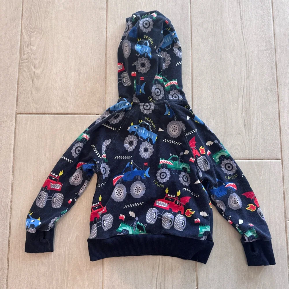 Little Sleepies 3T - Monster Truck Madness, Limited Edition, Pullover Hoodie - Picture 5 of 10